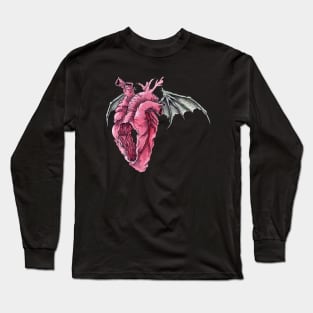 Empty Bat Heart Long Sleeve T-Shirt